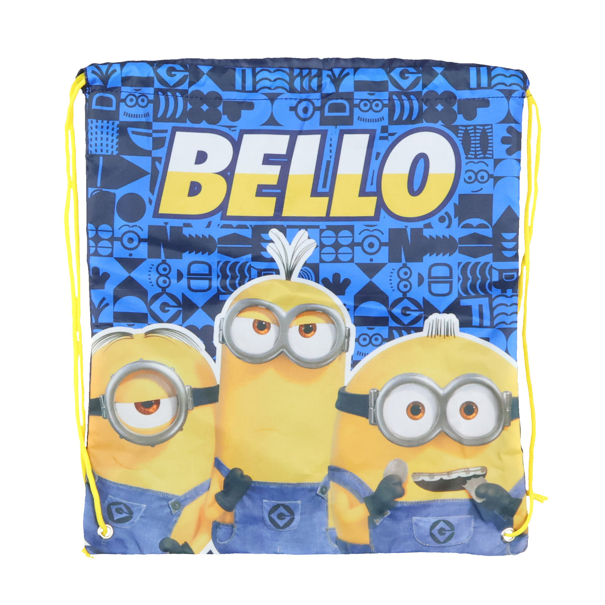Minions Backpack Bello Character Design 5 Piece Set with Lunch Box 16"