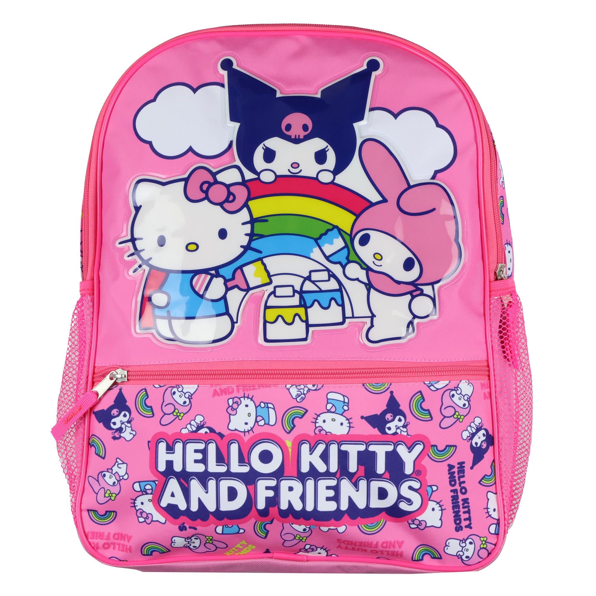 Sanrio Backpack Hello Kitty and Friends Kuromi My Melody 16" School Bookbag