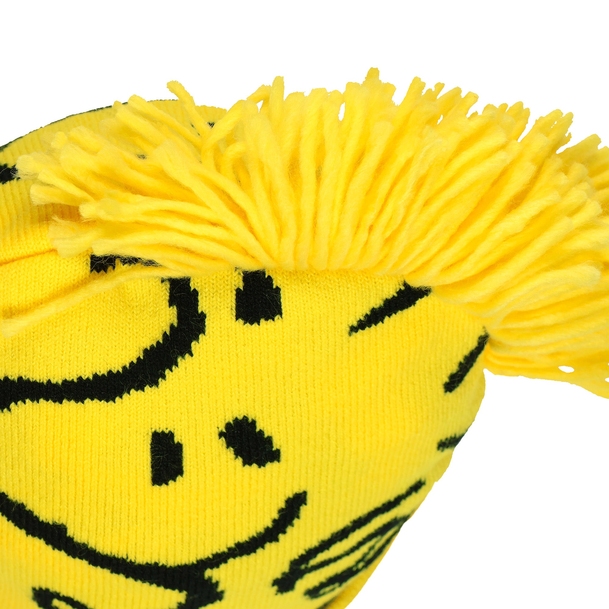 Peanuts Woodstock Beanie 3D Hair Character Cuffed Pom Beanie Hat Cap
