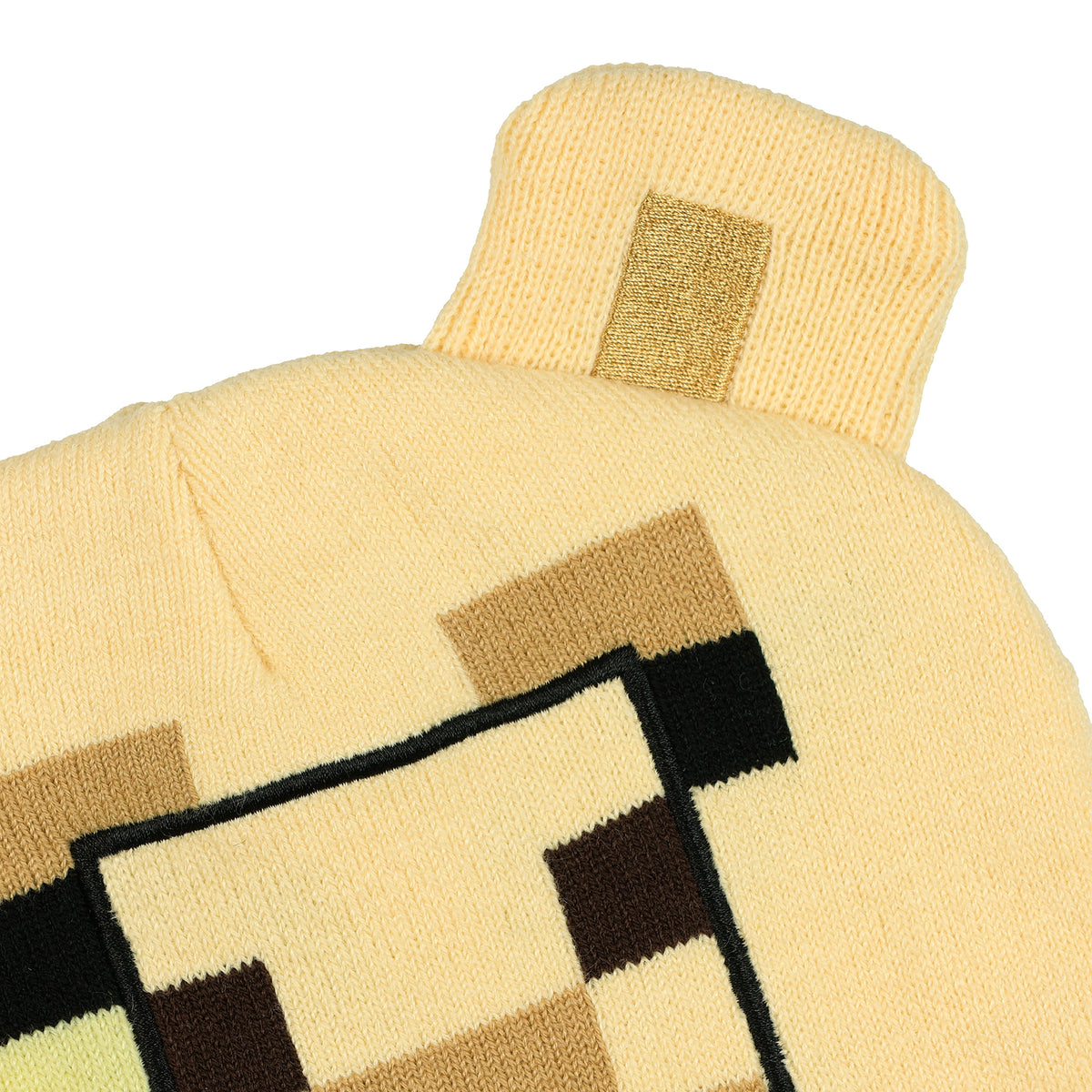 Minecraft Trader Llama Beanie Embroidered Face Adult Cuffed Knitted Hat OSFM