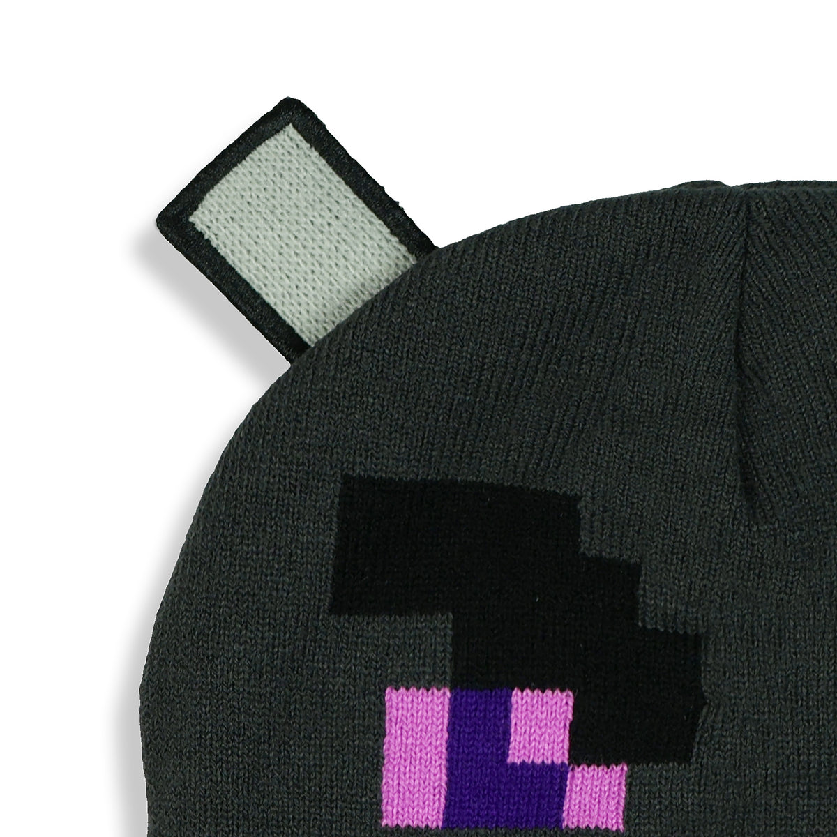 Minecraft Beanie Adult Ender Dragon 3D Ears Character Cuff Knit Hat Cap