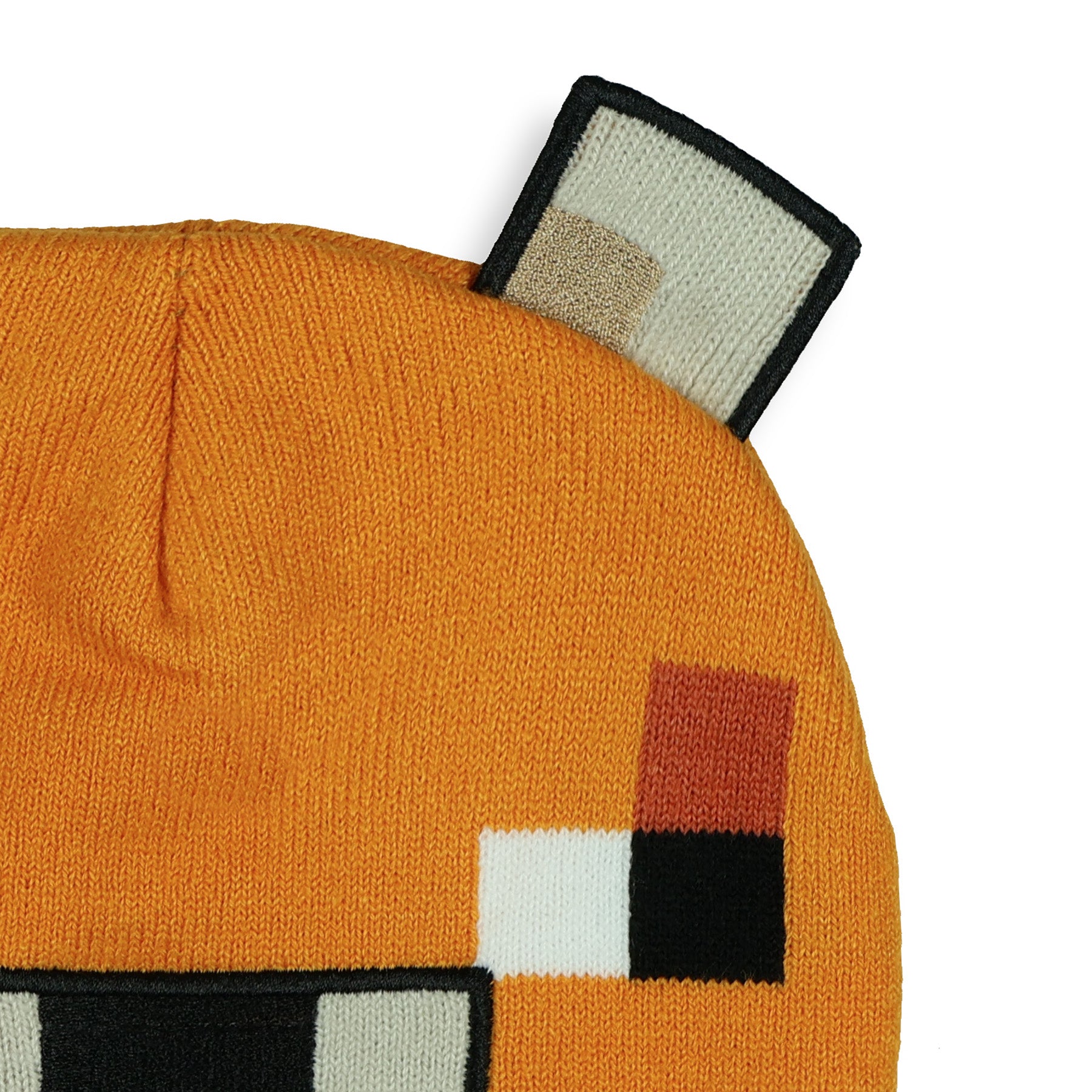 Minecraft Beanie Adult Big Face Fox Character 3D Ears Cuff Knit Hat Cap