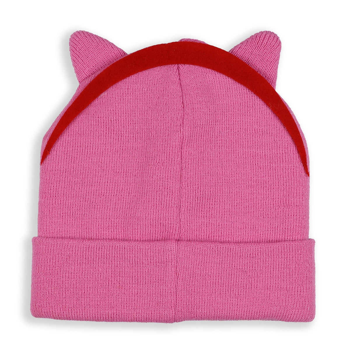 Sonic The Hedgehog Beanie Amy Rose Cuffed Knit Hat with 3D Quills and Ears