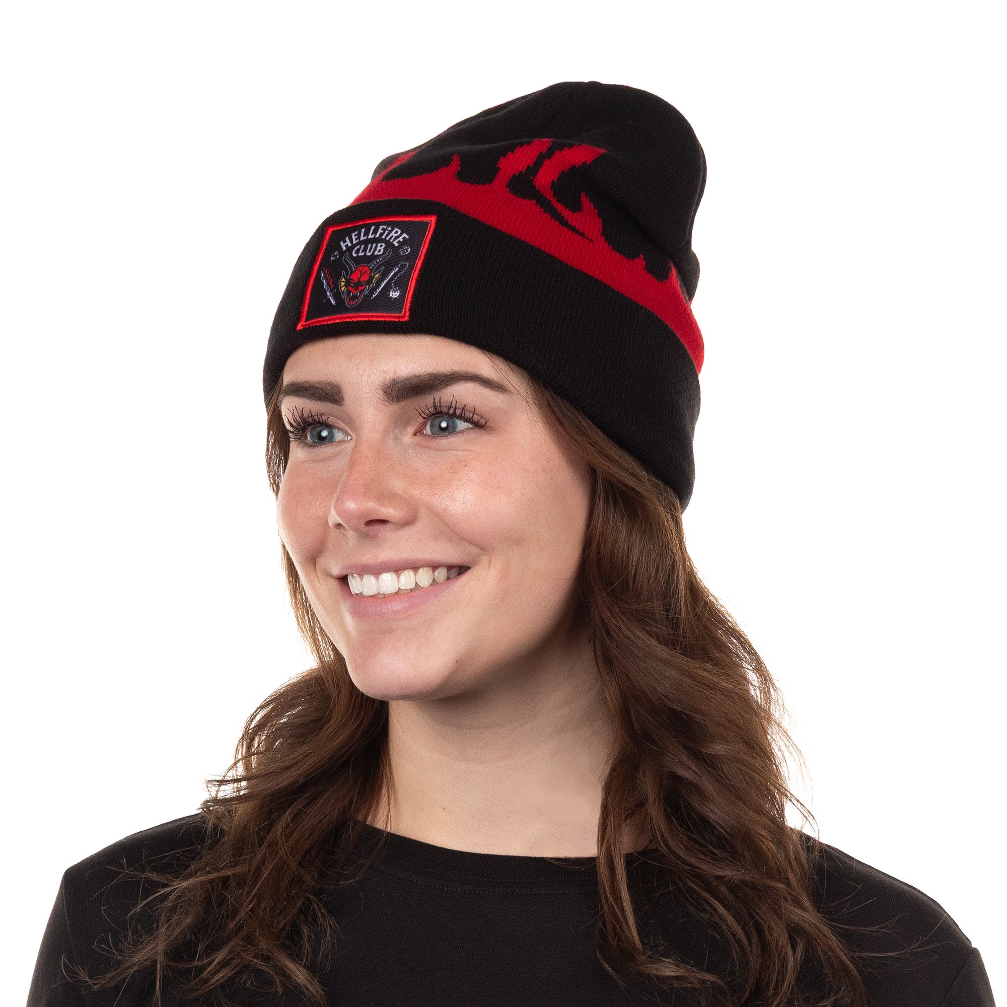 Stranger Things Beanie Hellfire Club Adult Knit Cuffed Winter Hat OSFM