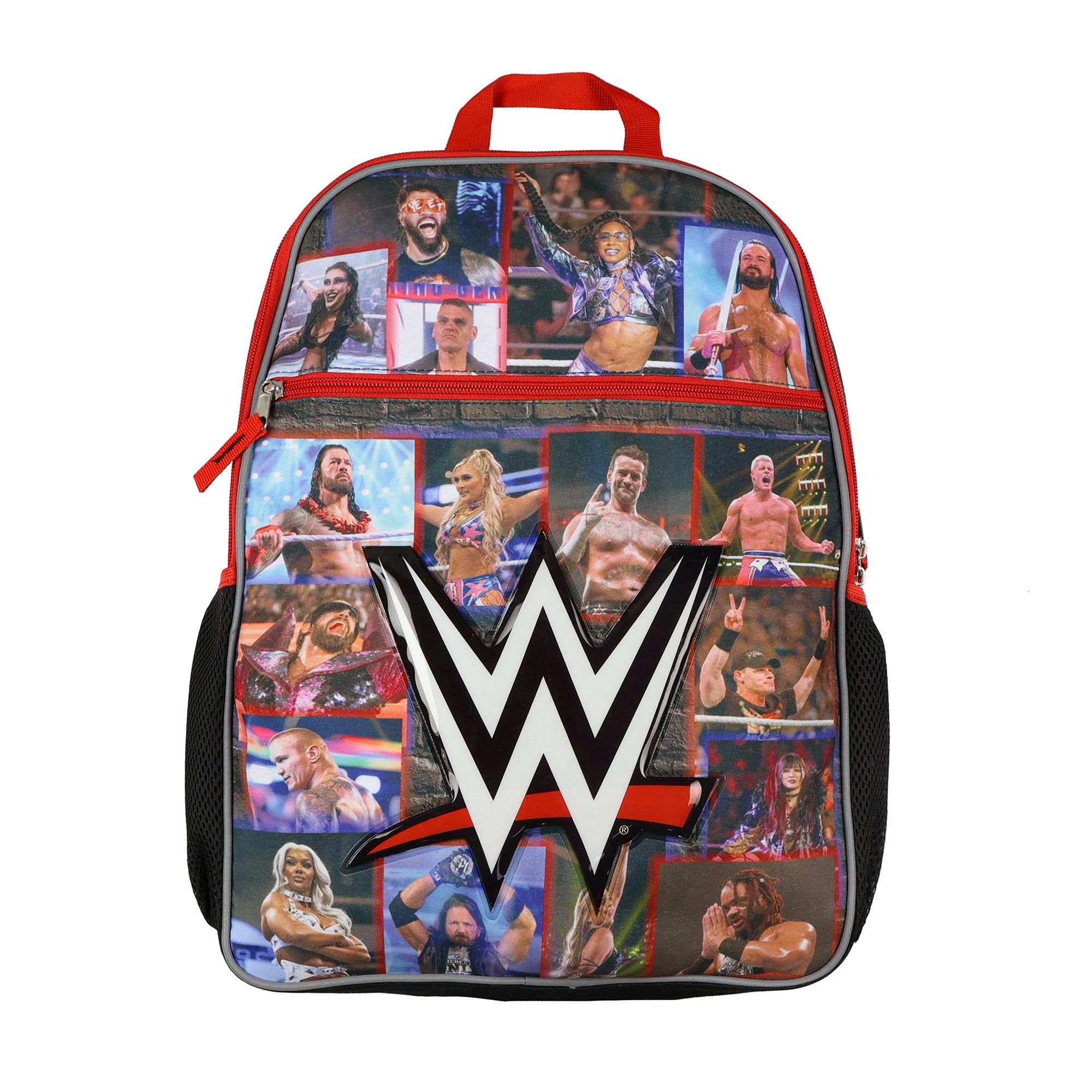 WWE Backpack Wrestler Squares Design 16" Multipurpose Tote Bag