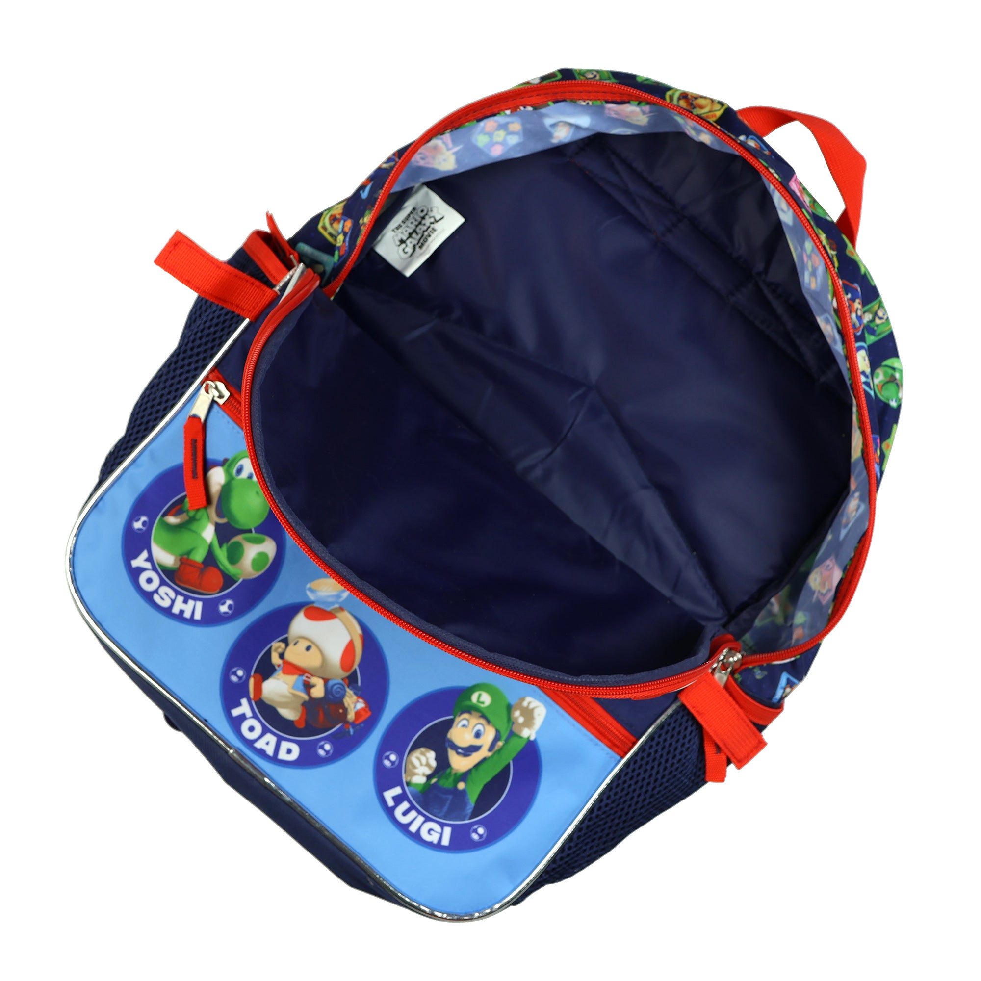 Super Mario Galaxy Backpack 16" Let's-A-Go 5-Piece Set Lunchbox Combo Book Bag