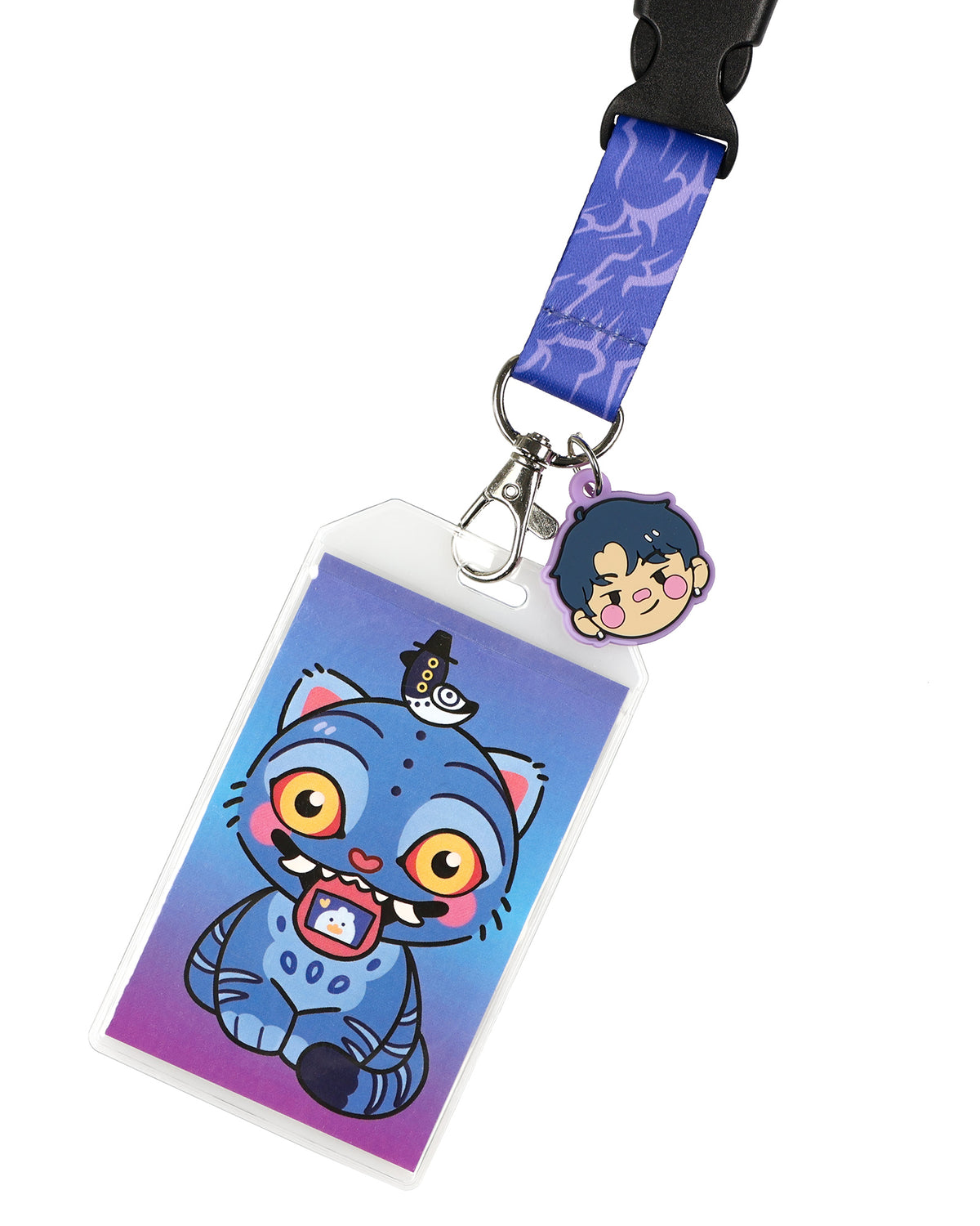 K-Pop Demon Hunters Lanyard Derpy Sussie Clear ID Badge Holder and Charm