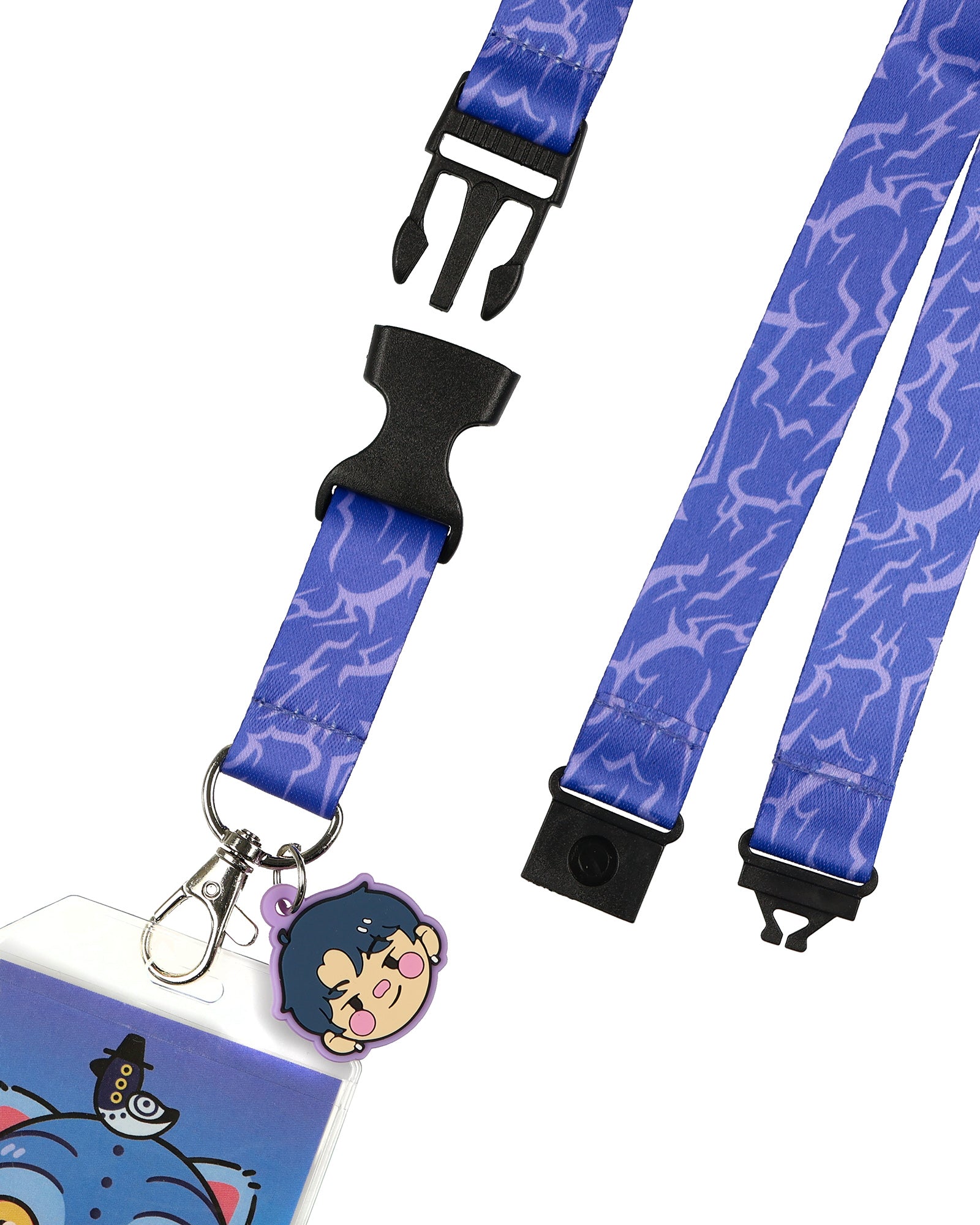 K-Pop Demon Hunters Lanyard Derpy Sussie Clear ID Badge Holder and Charm