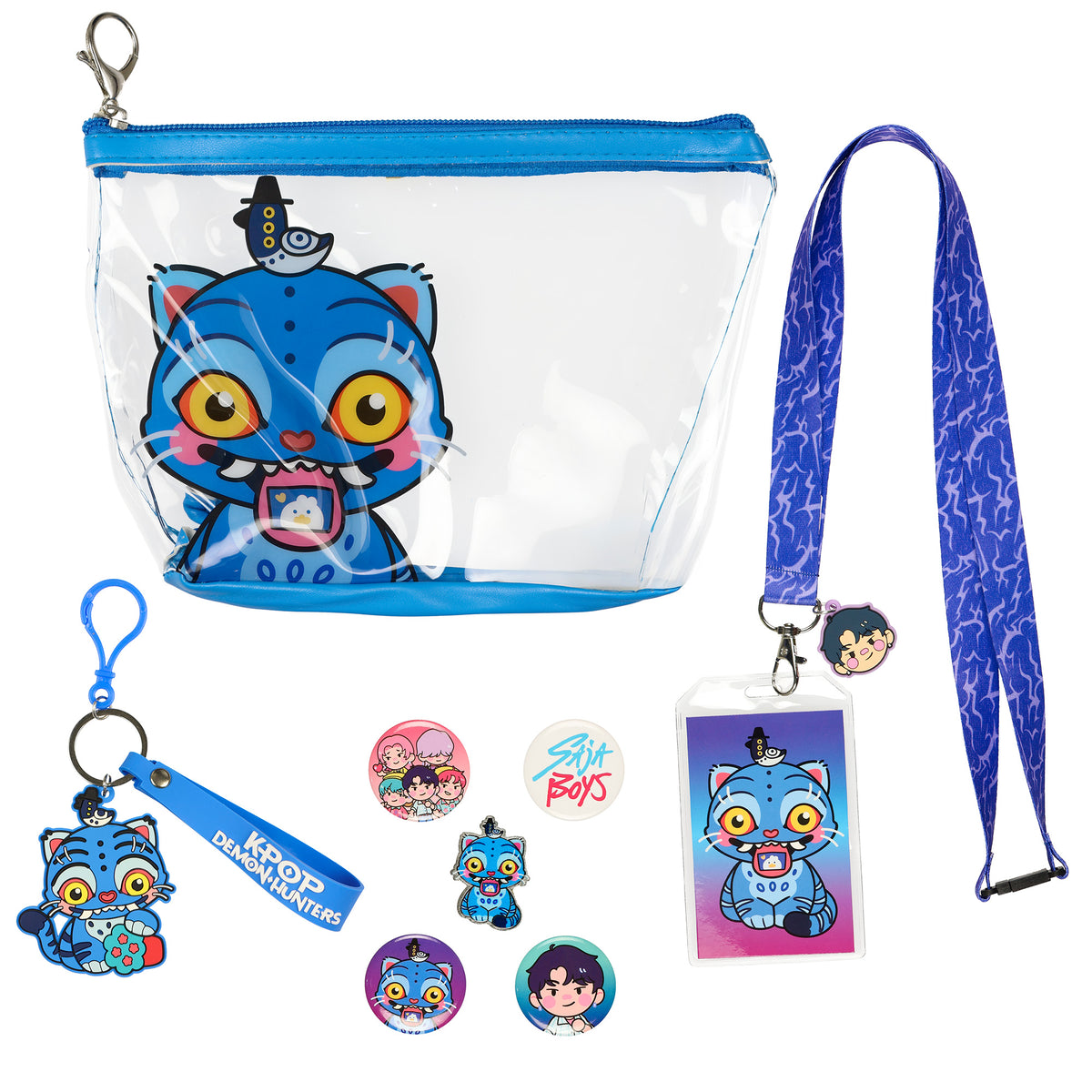 K-POP Demon Hunters Derpy Design Travel Accessory 8 Piece Gift Set