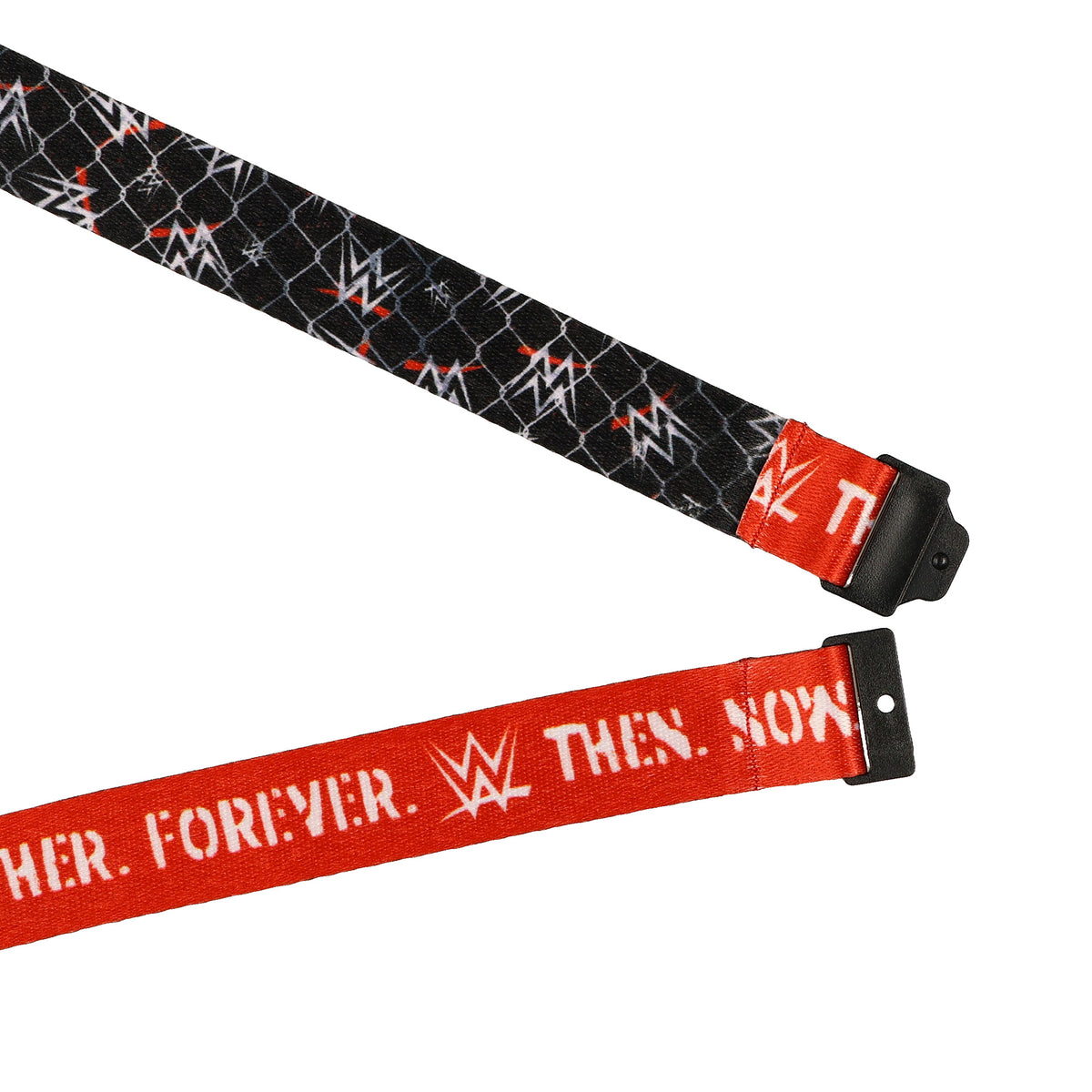 WWE Lanyard Together Forever Clear ID Badge Holder with Rubber Casing