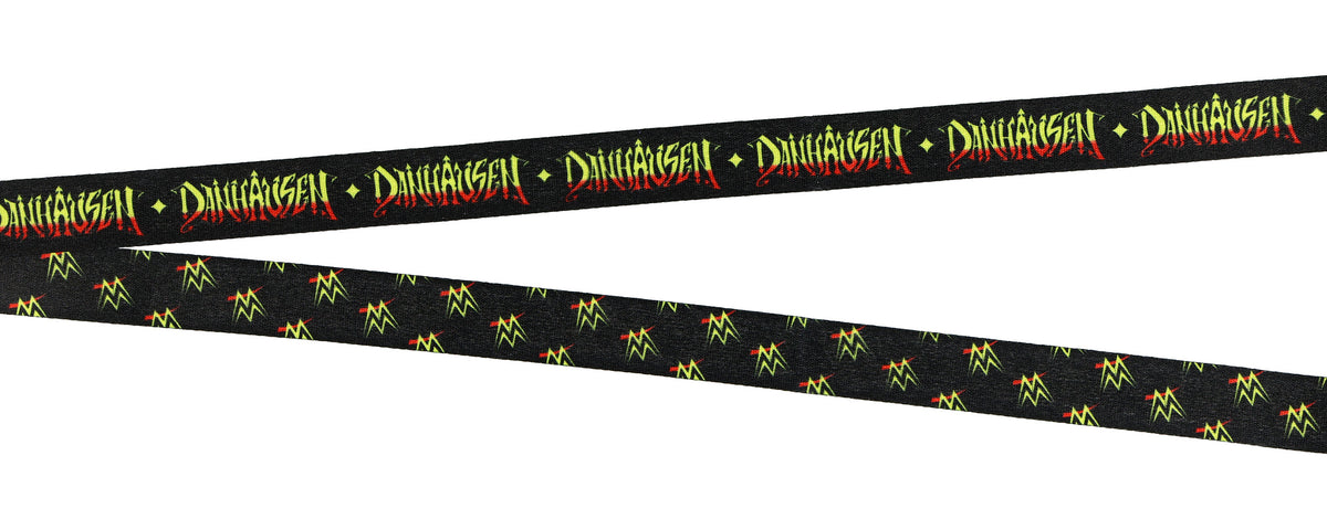 WWE Lanyard Danhausen Very Nice Very Evil Clear ID Badge Holder w/ Charm