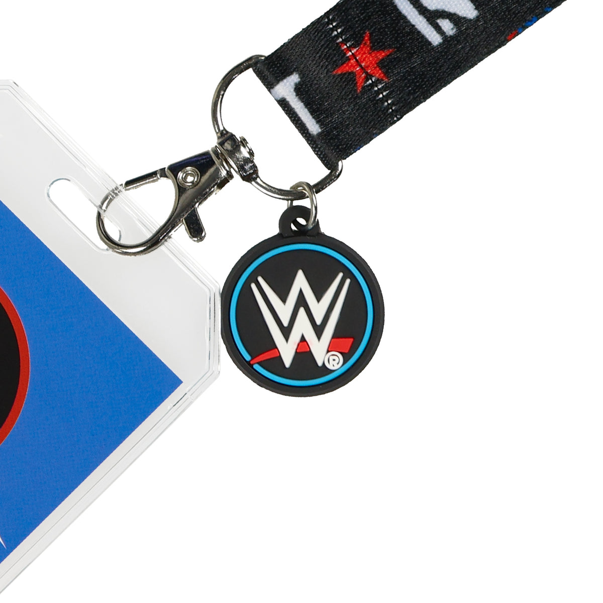 WWE Lanyard CM In Punk We Trust Clear ID Badge Holder with Charm