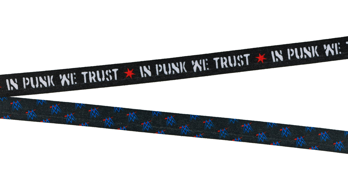 WWE Lanyard CM In Punk We Trust Clear ID Badge Holder with Charm