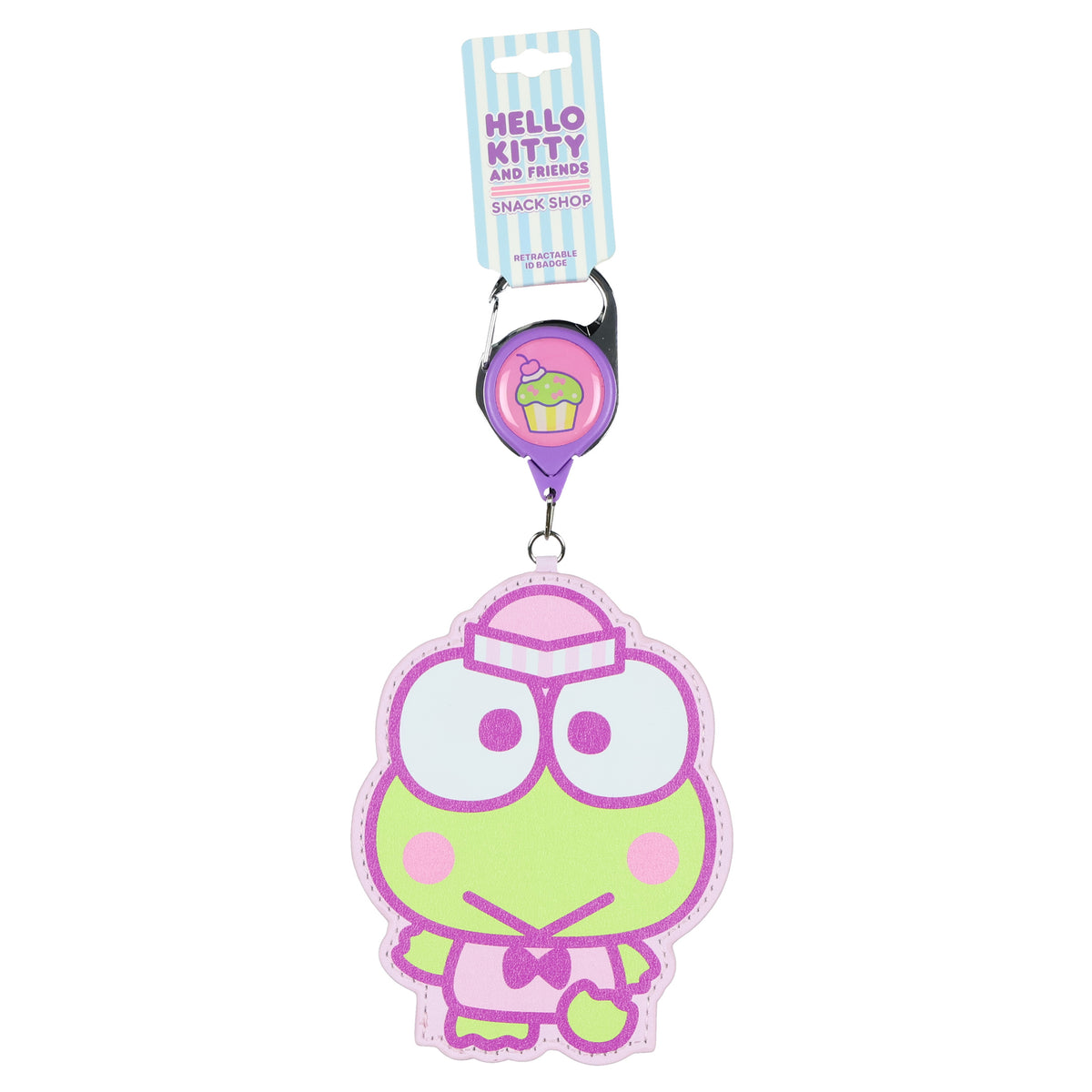 Hello Kitty And Friends Snack Shop Kerropi Retractable Reel ID Badge Holder