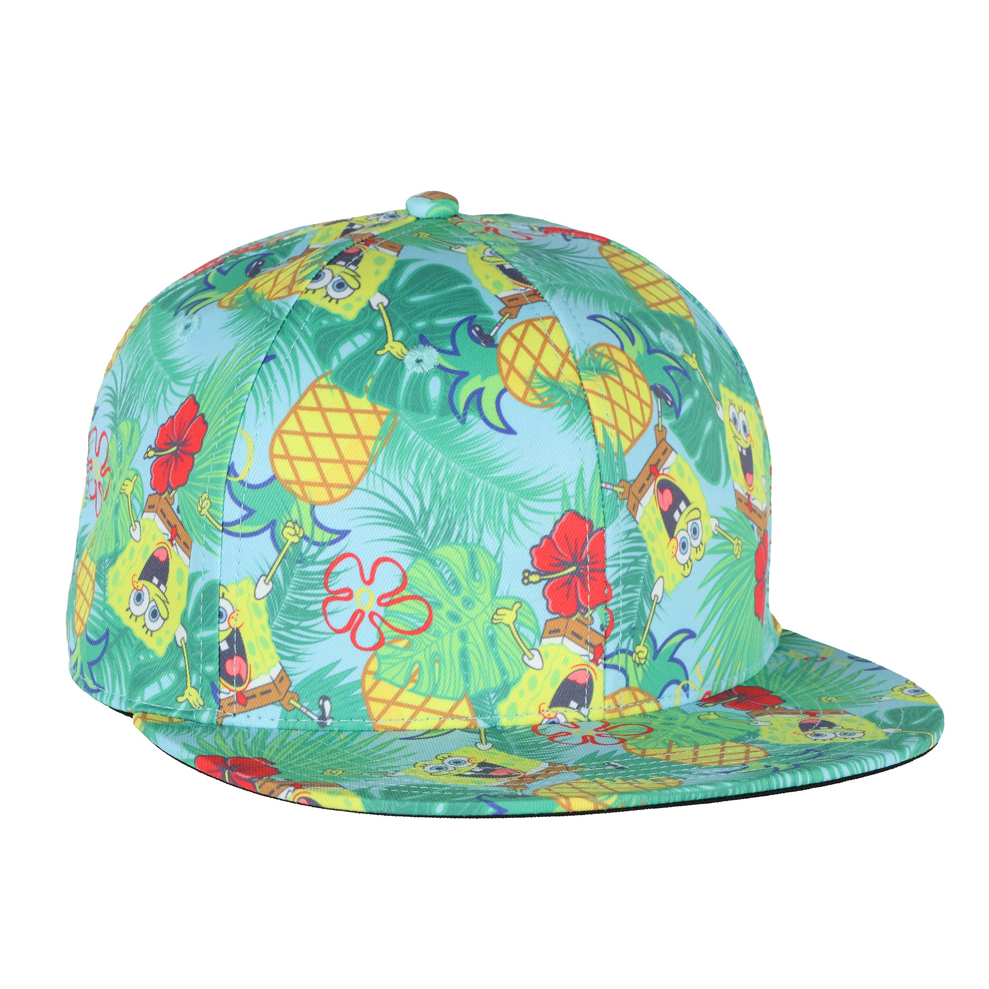 SpongeBob SquarePants Hat Adult Pineapple Tropical Snapback Cap OSFM
