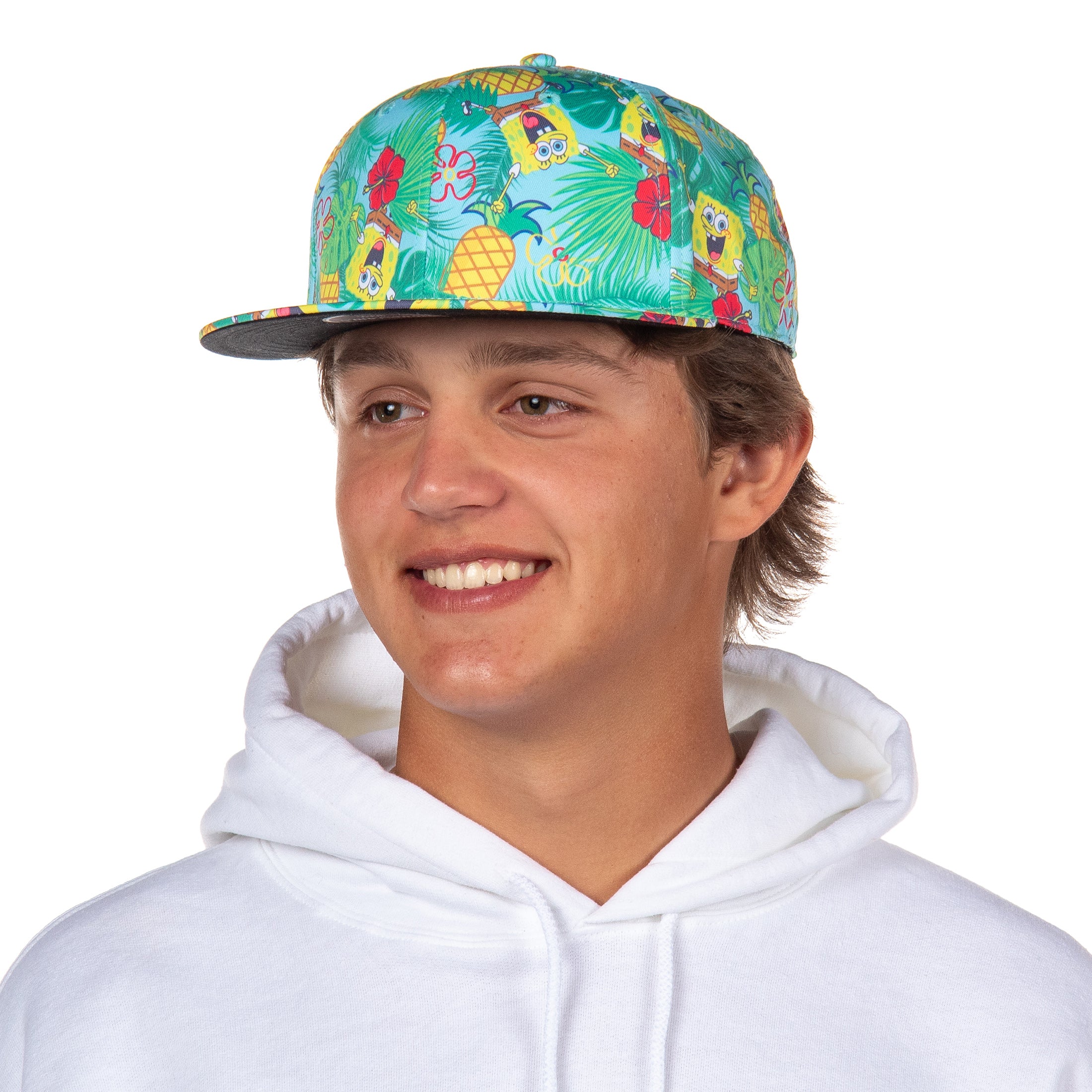 SpongeBob SquarePants Hat Adult Pineapple Tropical Snapback Cap OSFM