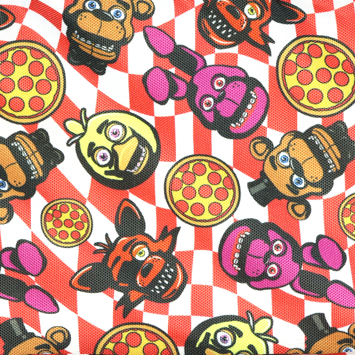 Five Nights At Freddy's Backpack 16" AOP Checkered Fazbear Pizza Book Bag