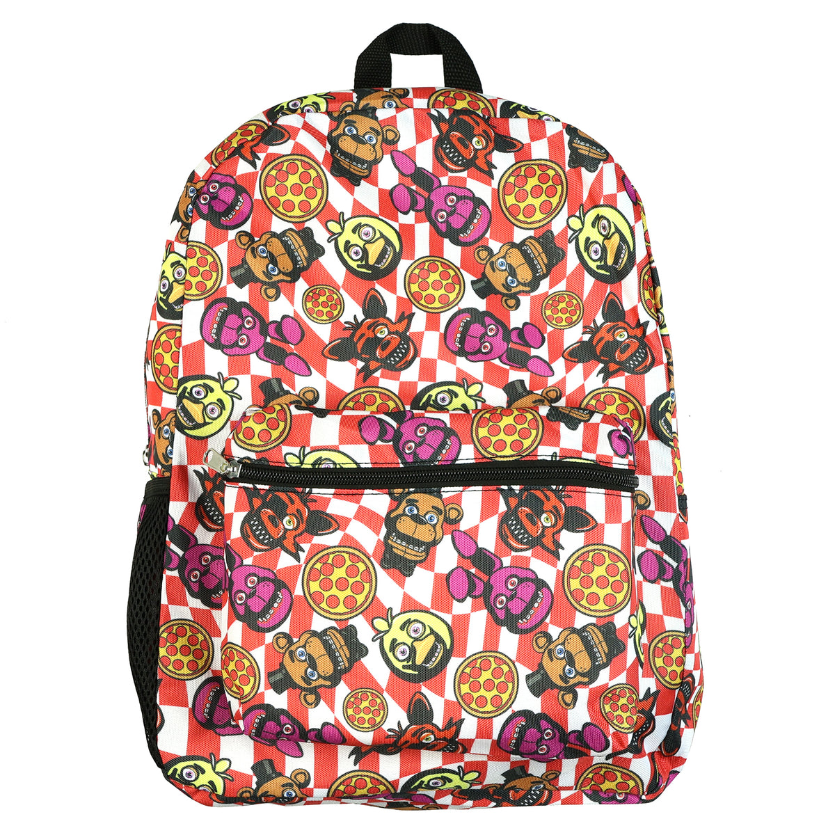 Five Nights At Freddy's Backpack 16" AOP Checkered Fazbear Pizza Book Bag