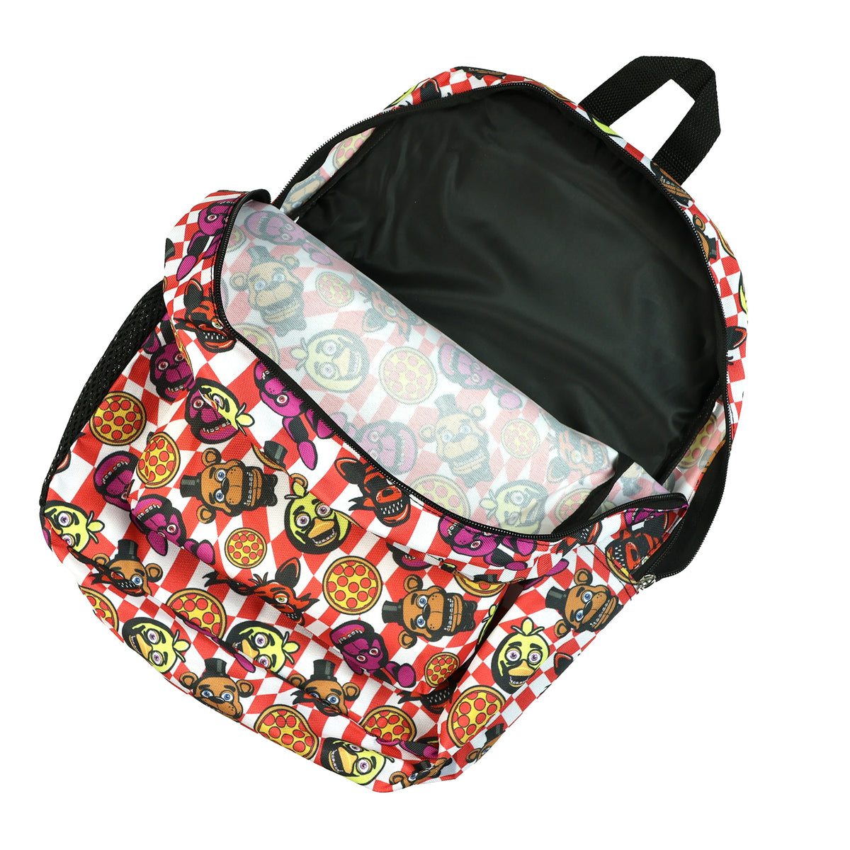 Five Nights At Freddy's Backpack 16" AOP Checkered Fazbear Pizza Book Bag