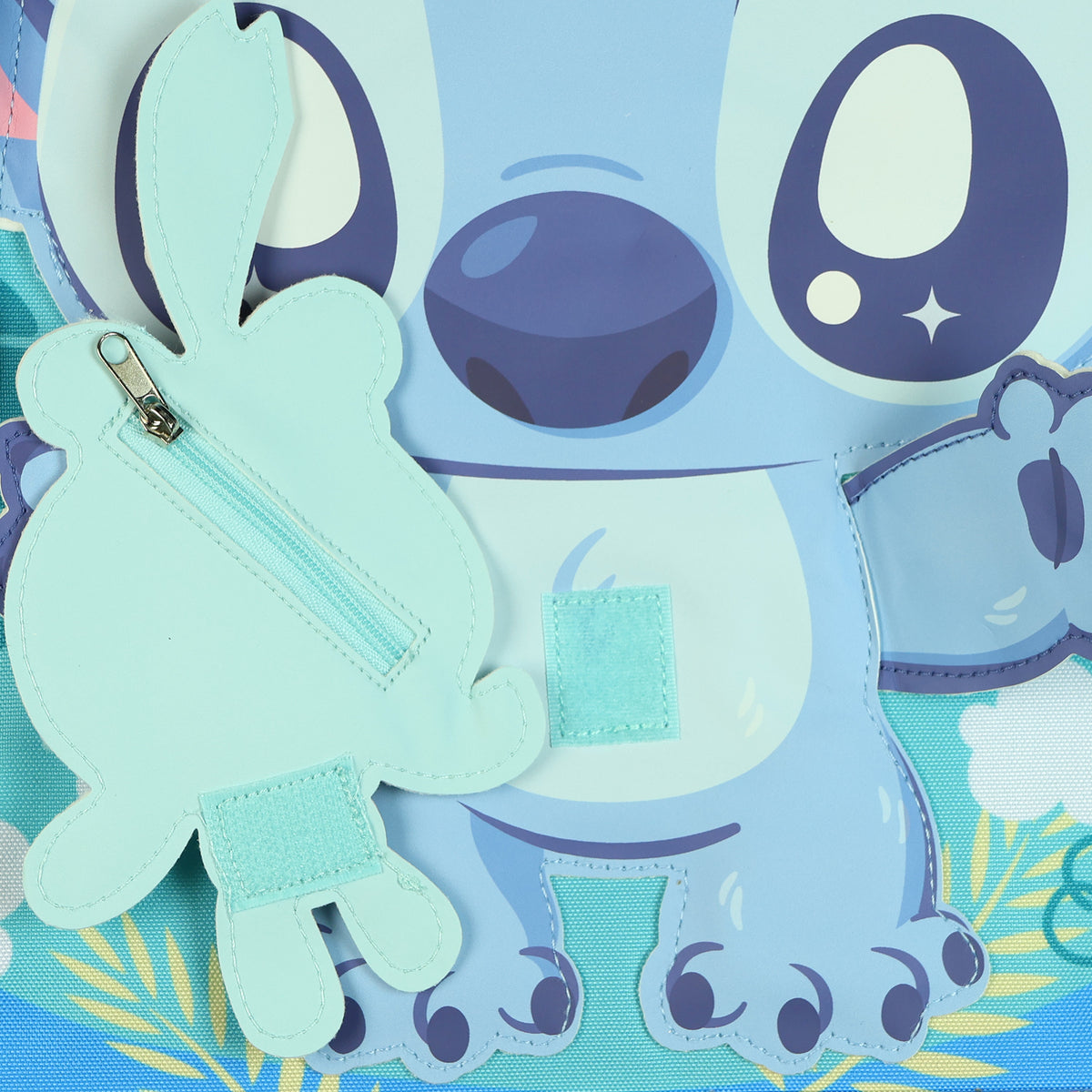 Disney Lilo & Stitch Backpack 16" 3D Character Bookbag with Scrump Coin Pouch