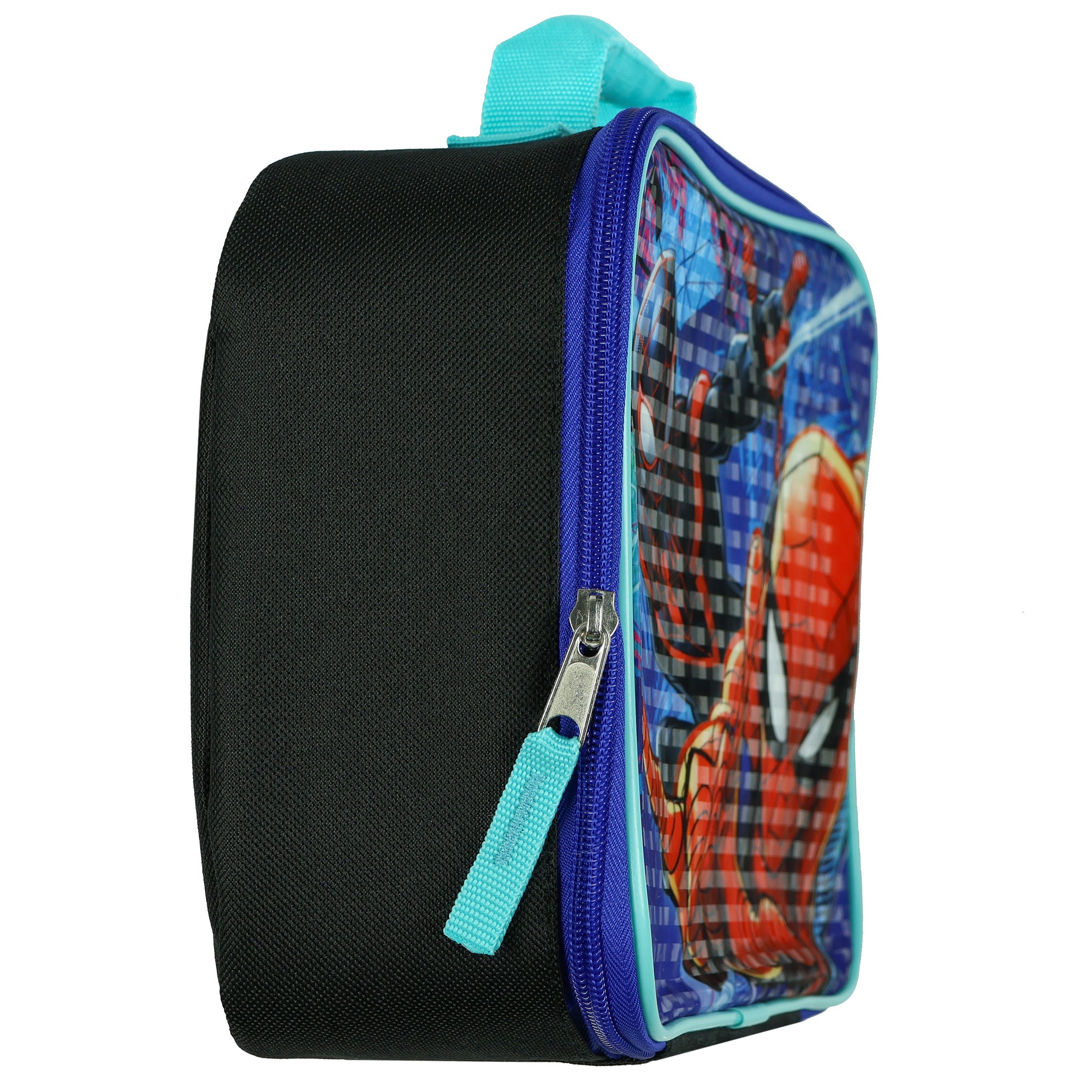 Marvel Lunch Box Spider-Man vs Miles Morales Insulated Full Zip Tote Bag 10"