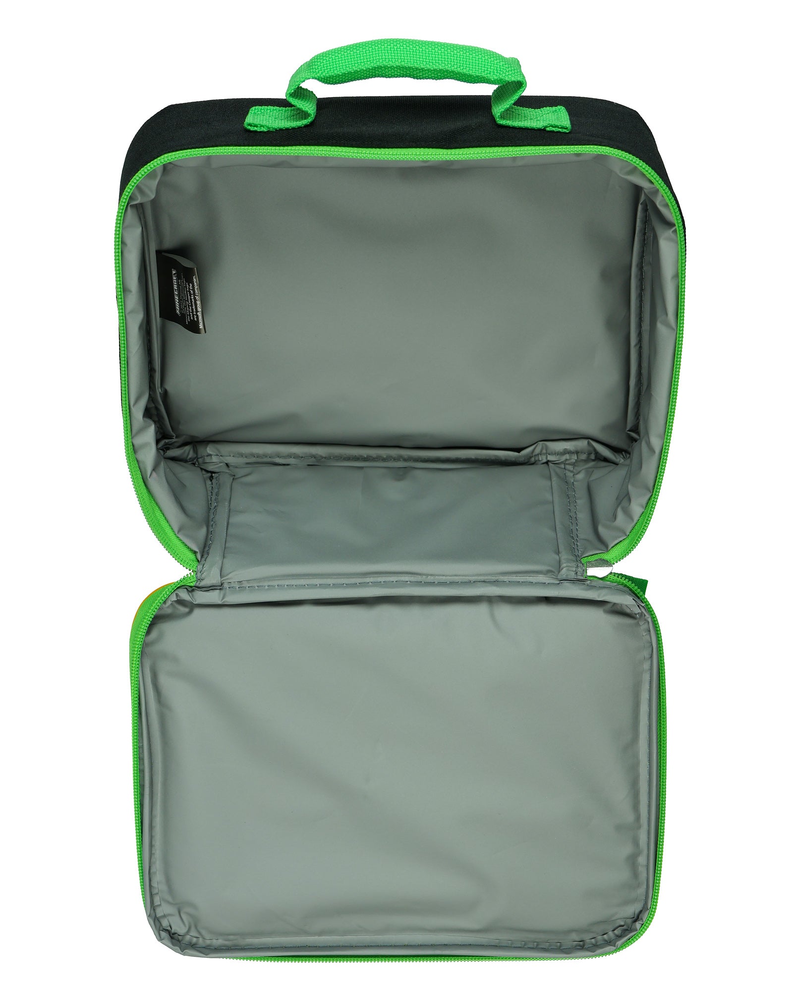 Minecraft Lunch Box Creeper Scene Design Insulated Full Zip Bag Tote 10"