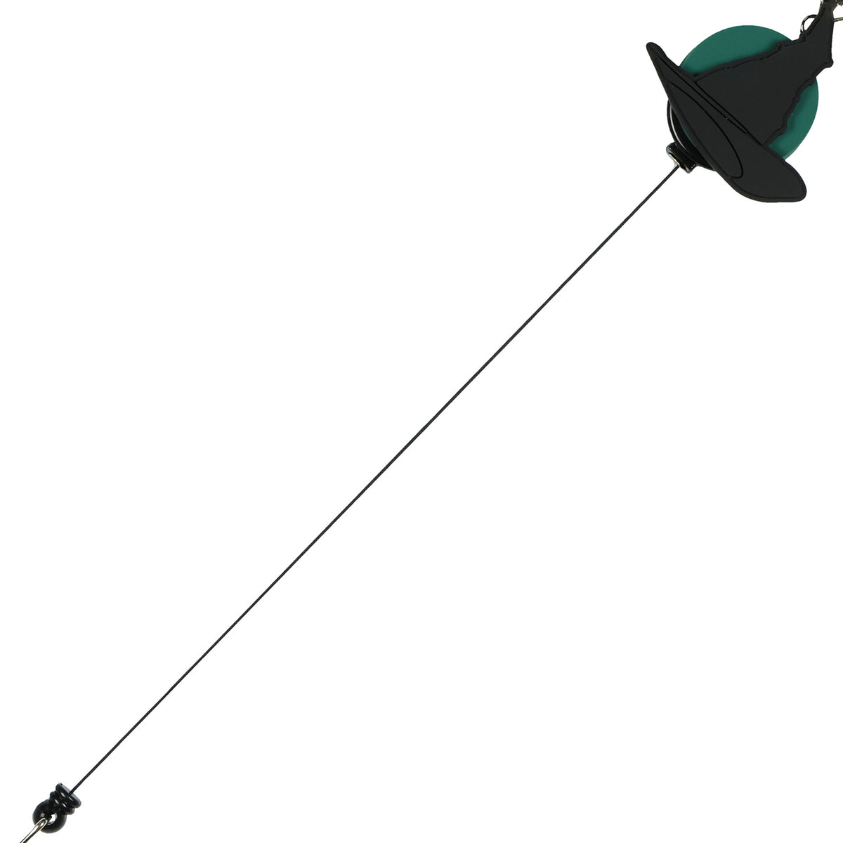 Wicked Retractable Reel Lanyard ID Badge Holder Elphaba Witch Hat Keychain