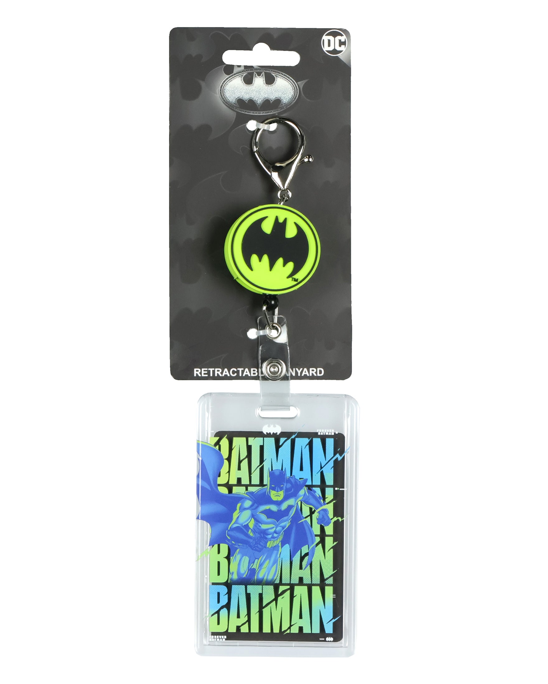 DC Comics Batman Retractable Reel Lanyard ID Badge Holder Keychain