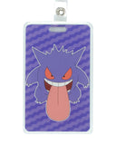 Pokemon Retractable Reel Lanyard Gengar Hard Plastic Badge ID Holder Keychain