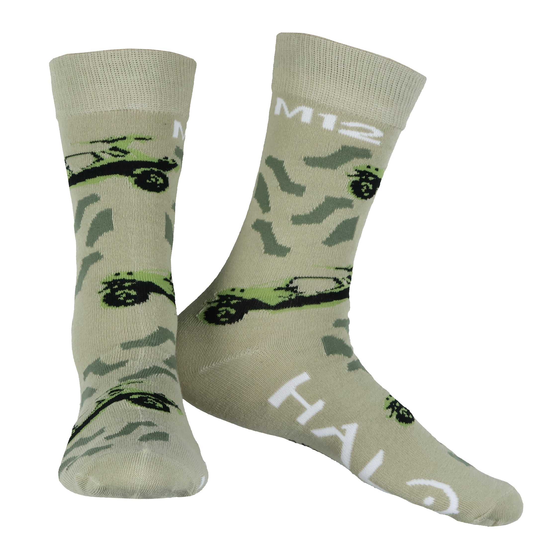 Halo Socks Men's Master Chief Military Game 5-Pair Pack Mid-Calf Crew Socks