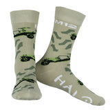 Halo Socks Men's Master Chief Military Game 5-Pair Pack Mid-Calf Crew Socks