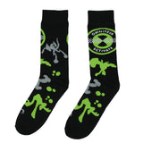 Ben 10 Socks Goop and Omnitrix Designs Adult Mid-Calf Crew Socks 2 Pairs