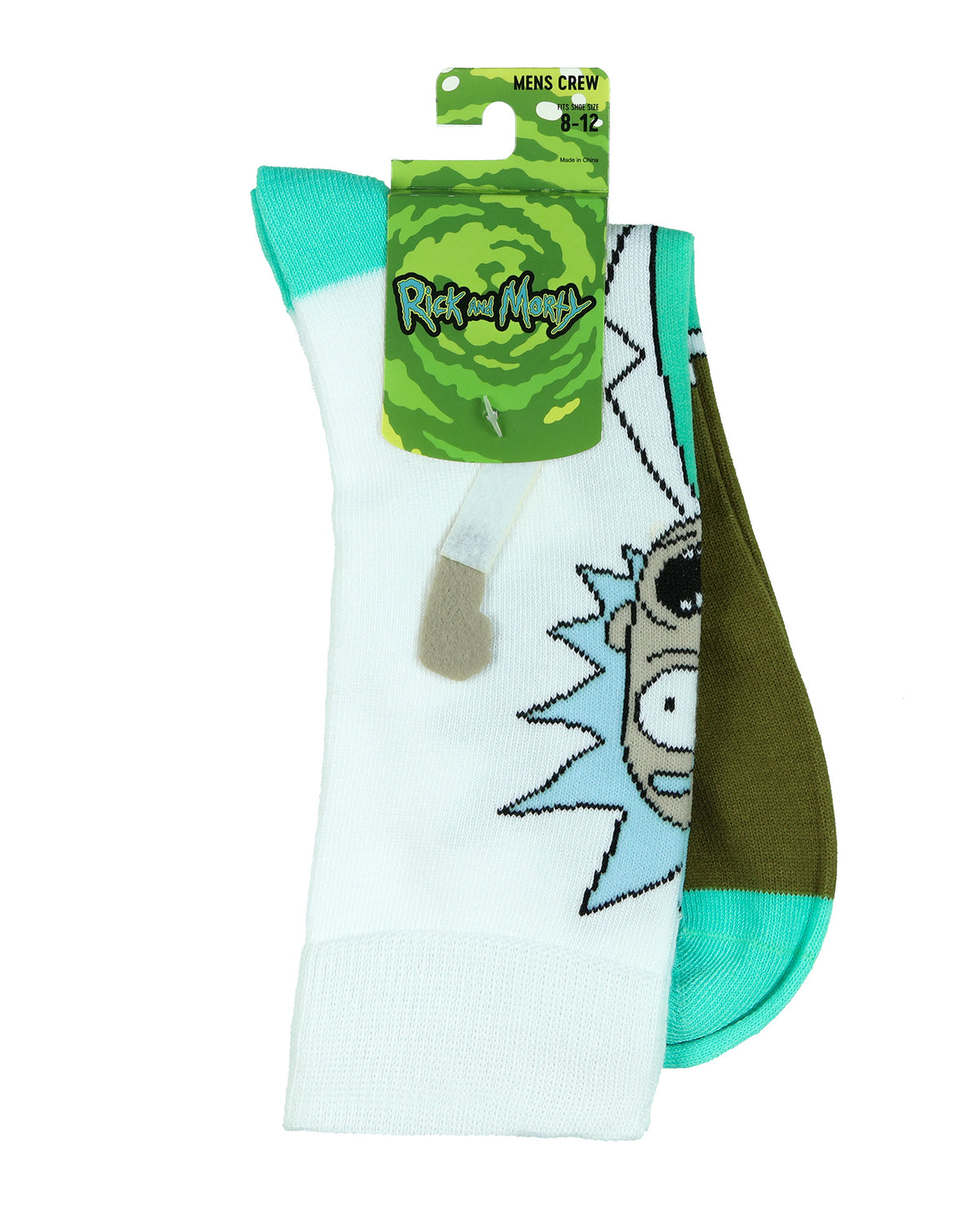 Rick and Morty Socks Men's Character Design 3D Arms Mid Calf Crew Socks 1 Pair