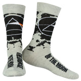 Pink Floyd Socks Men's Icon And Logo Rock Band Crew 5 Pair Crew Sock 10-13