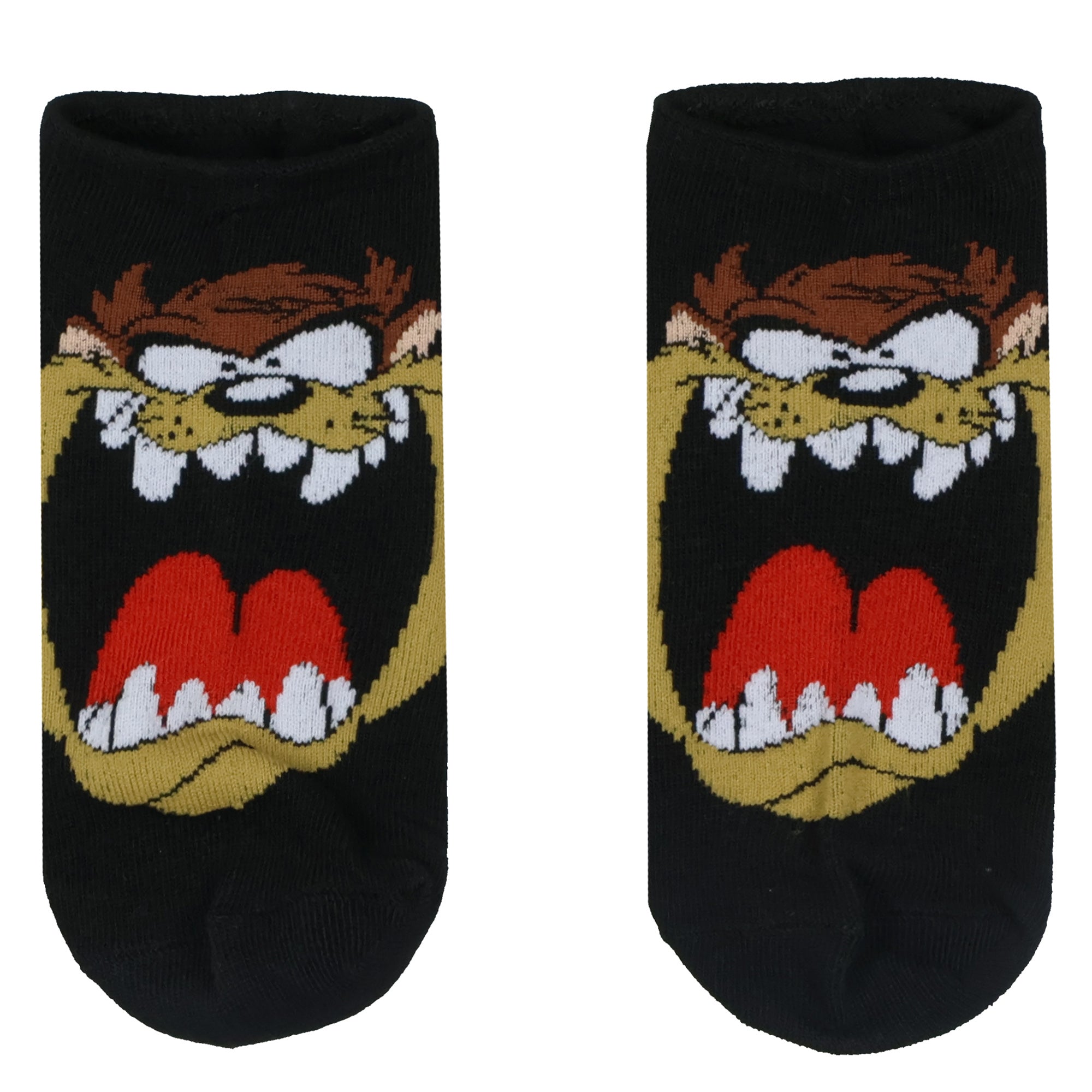 Looney Tunes Tasmanian Devil Socks Taz Hungry 5 Pack Ankle Socks 5-10