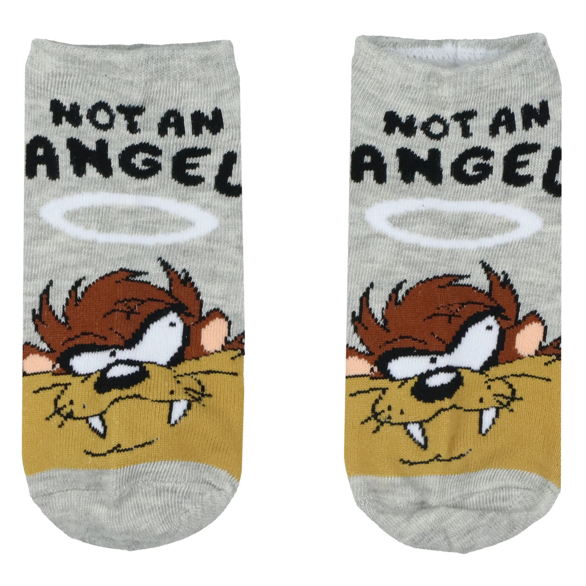 Looney Tunes Tasmanian Devil Socks Taz Hungry 5 Pack Ankle Socks 5-10