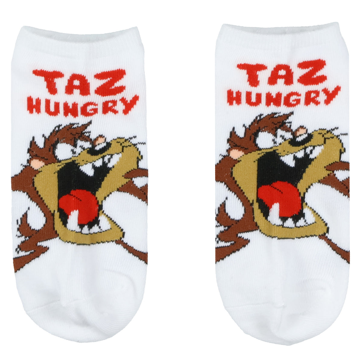 Looney Tunes Tasmanian Devil Socks Taz Hungry 5 Pack Ankle Socks 5-10