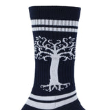 Lord of the Rings White Tree Of Gondor Design Mid-Calf Adult Crew Socks
