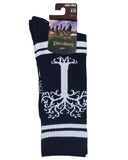 Lord of the Rings White Tree Of Gondor Design Mid-Calf Adult Crew Socks