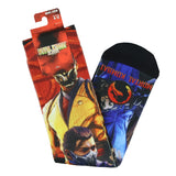 Mortal Kombat Klassic Socks Men's Scorpion and Subzero Sublimated Crew Sock 8-12