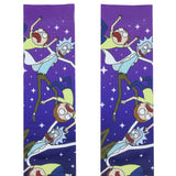 Rick and Morty Socks Falling Through Space Sublimated Crew Sock 8-12