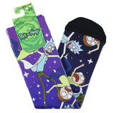 Rick and Morty Socks Falling Through Space Sublimated Crew Sock 8-12