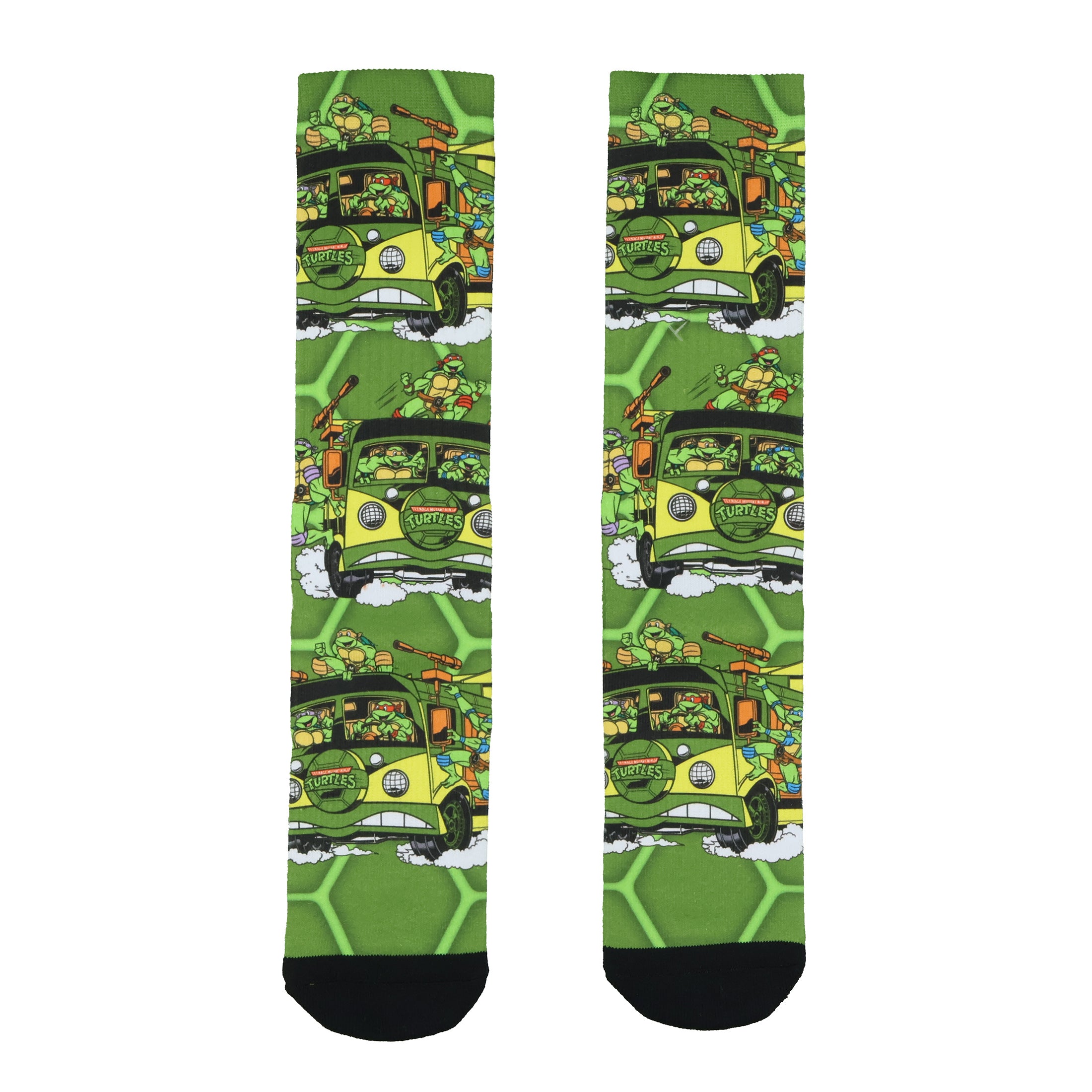 Teenage Mutant Ninja Turtles' Socks Men's Party Wagon Sublimated Crew Sockspar