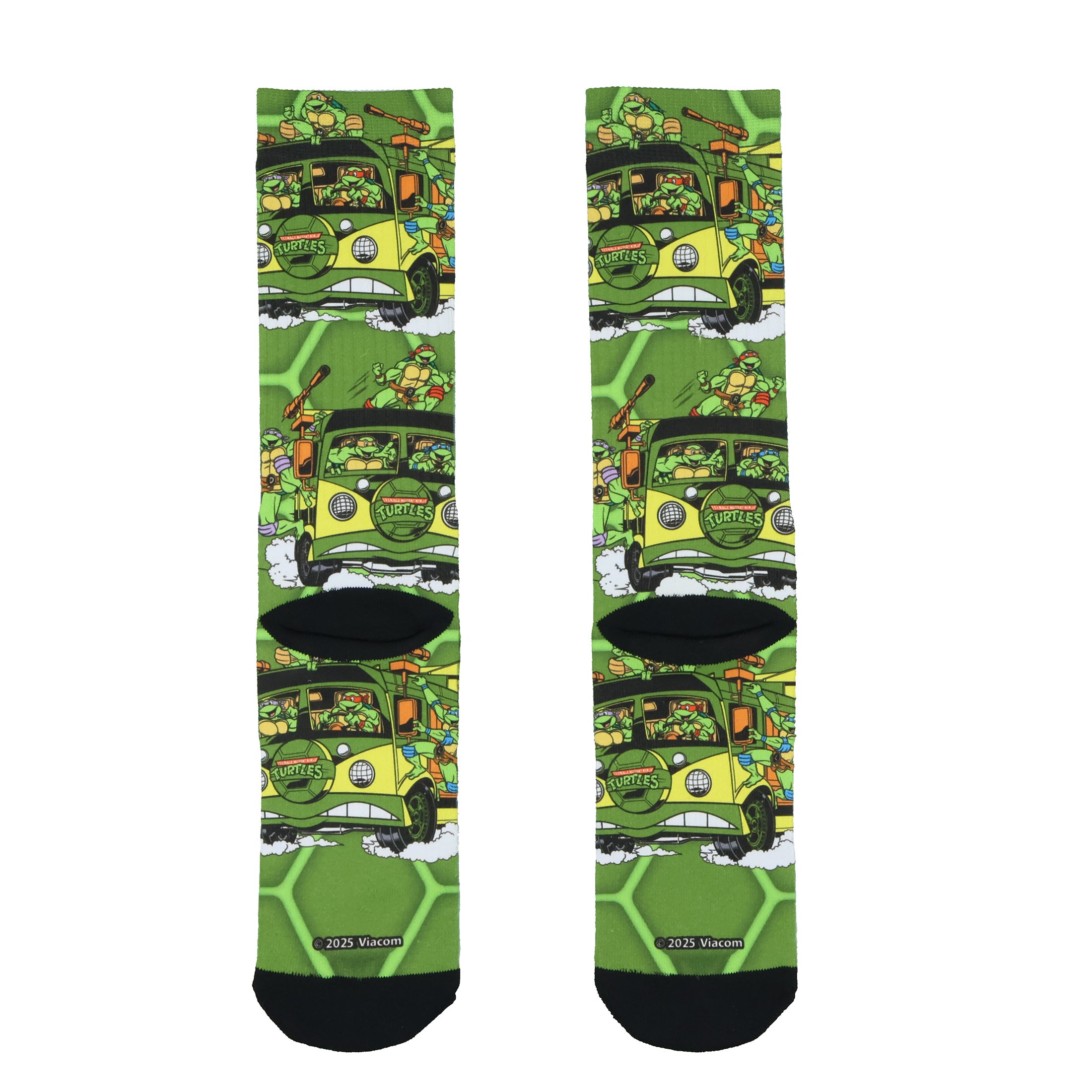 Teenage Mutant Ninja Turtles' Socks Men's Party Wagon Sublimated Crew Sockspar