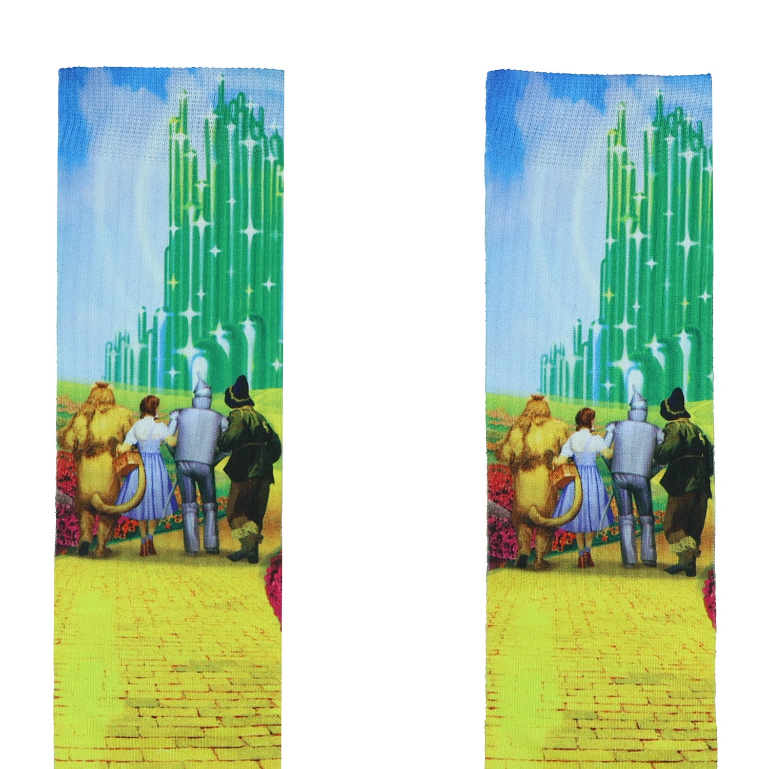 The Wizard Of Oz Socks Men's Yellow Brick Road Sublimated Crew Sock