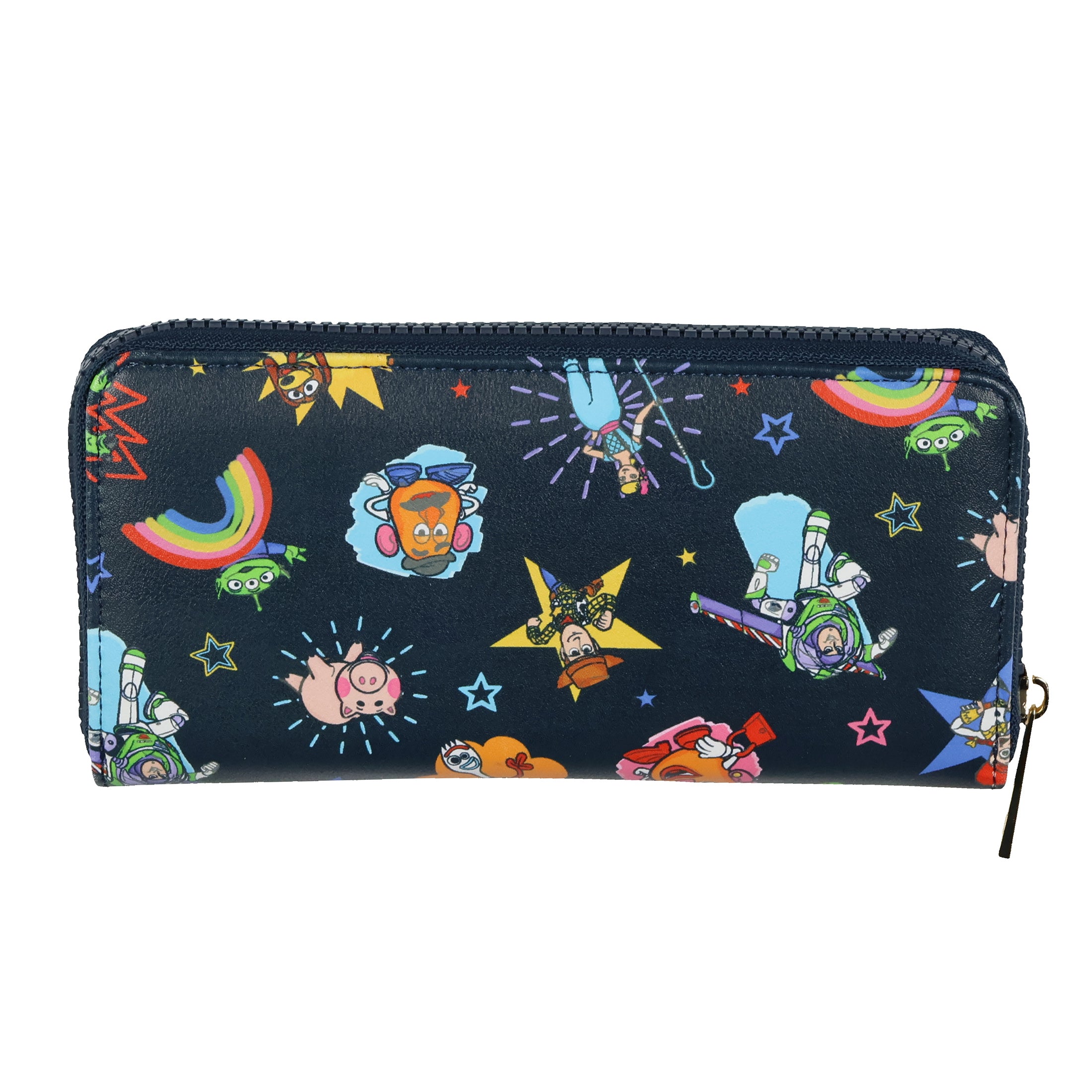 Disney Toy Story Wallet Allover Character Design Full Zip Around Clutch