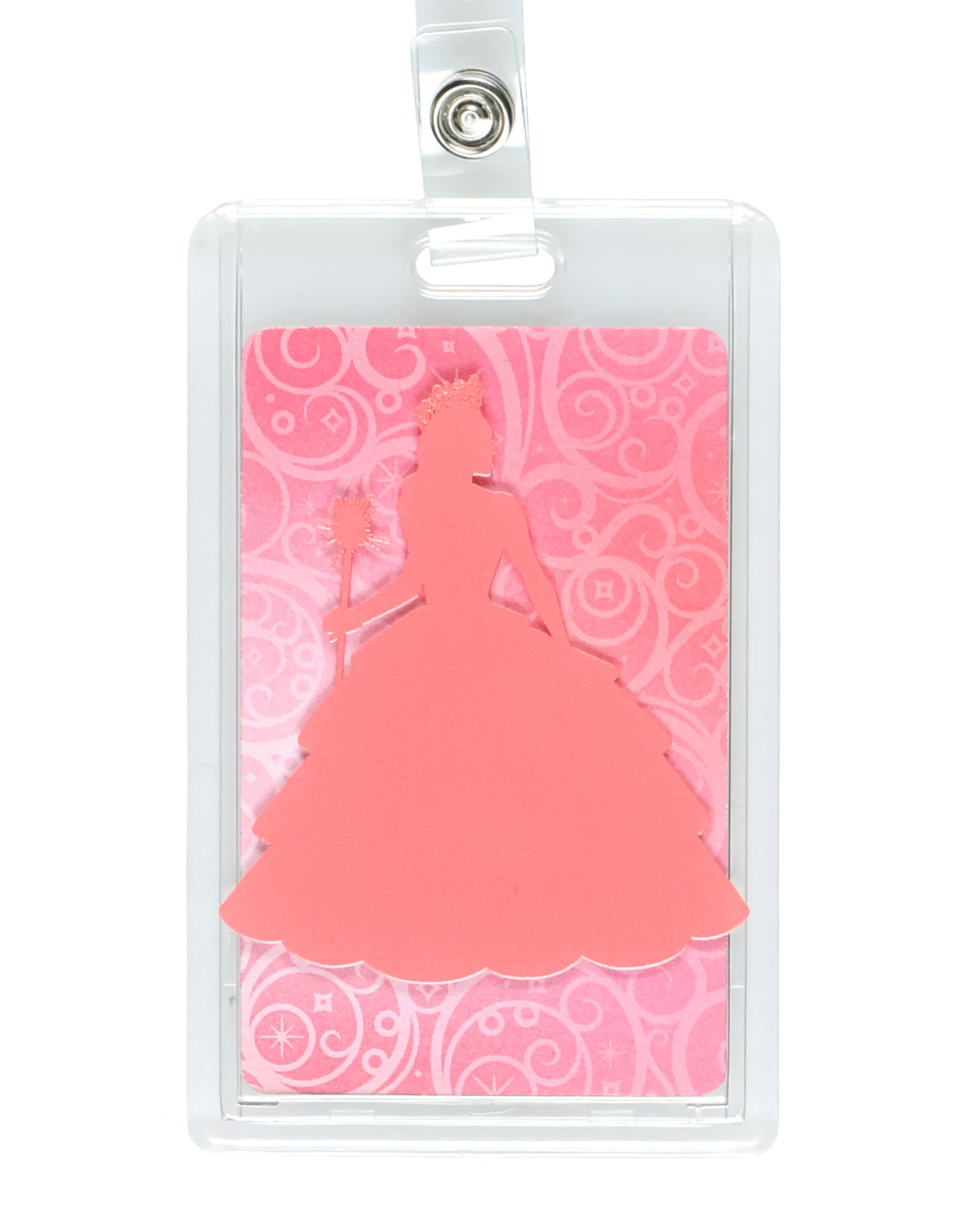 Wicked Retractable Reel Lanyard Glinda The Good Witch ID Badge Holder Keychain