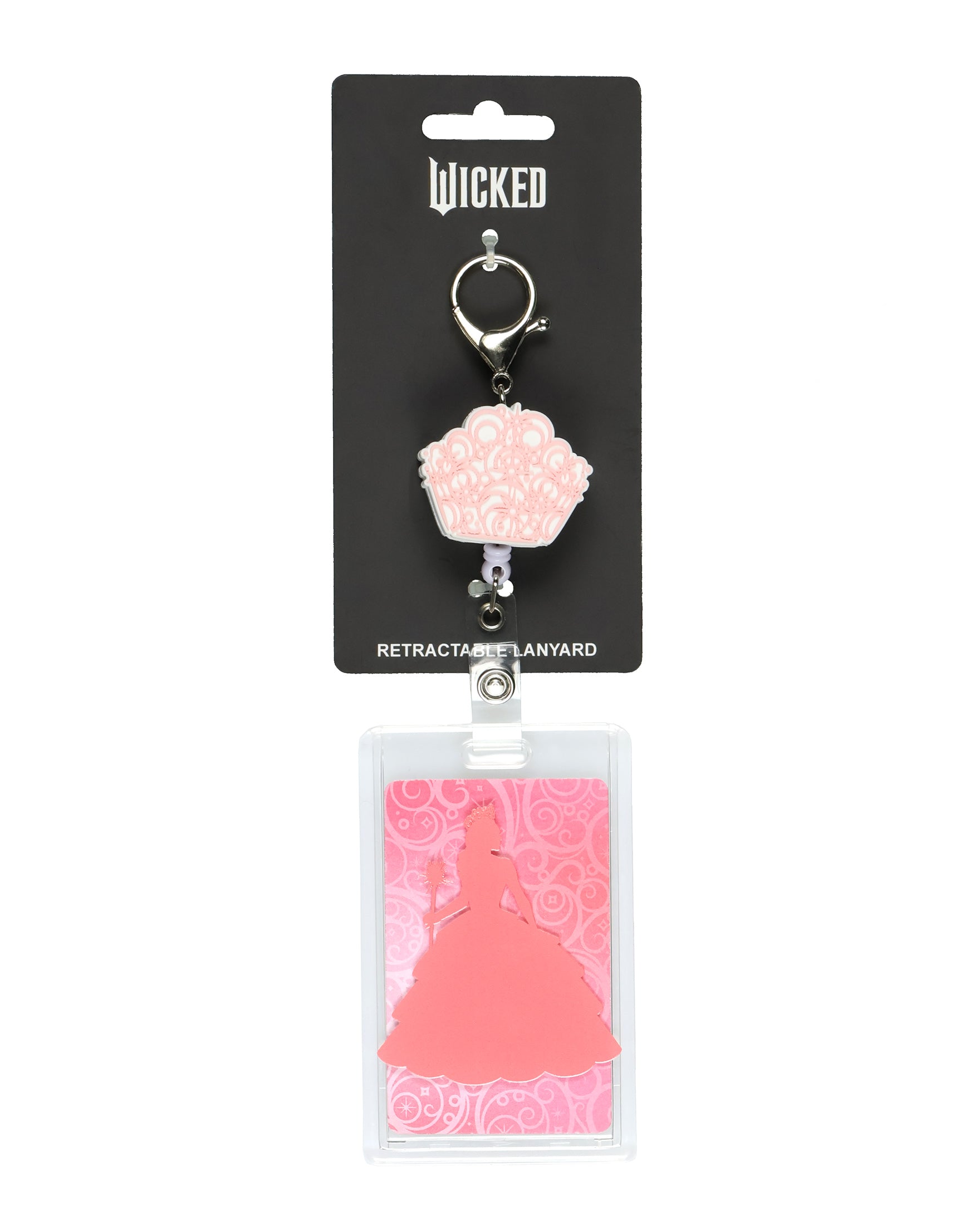 Wicked Retractable Reel Lanyard Glinda The Good Witch ID Badge Holder Keychain