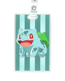 Pokemon Bulbasaur Retractable Reel Lanyard Clear ID Badge Holder Keychain