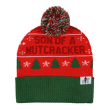Elf The Movie Beanie Ugly Sweater Adult Knit Embroidered Cuffed Beanie Hat